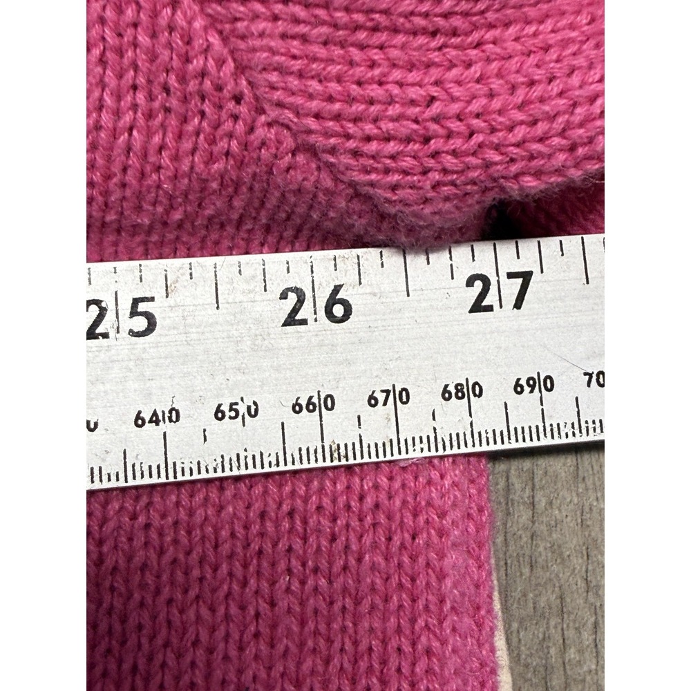 Quacker Factory Sweater Cardigan Womens 2X Pink Floral Embroidered Button Front - Picture 5 of 7